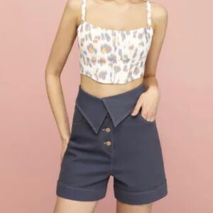 NEW NOCTURNE High Waisted Denim Shorts Indigo Size 38 US Size Medium